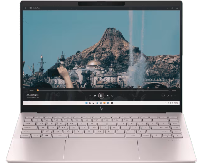 HP PAVILION PLUS 14 INTEL CORE i5 13TH GENERATION RAM 16GB SSD 512GB NVME 14.1" OLED DISPLAY SILVER ROSE GOLD (OPEN BOX)