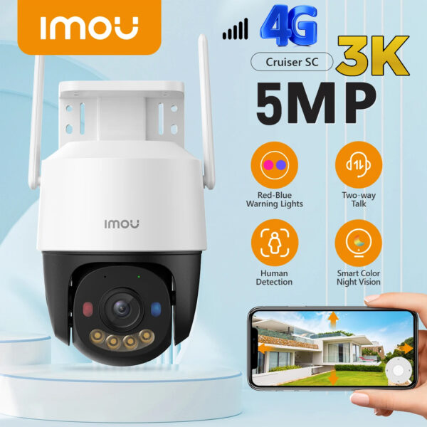 CCTV IMOU CRUISER SC 4G OUTDOOR WIFI CAMERA 3K 5MP